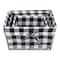 DII® Black & White Checkered Chicken Wire Basket Set